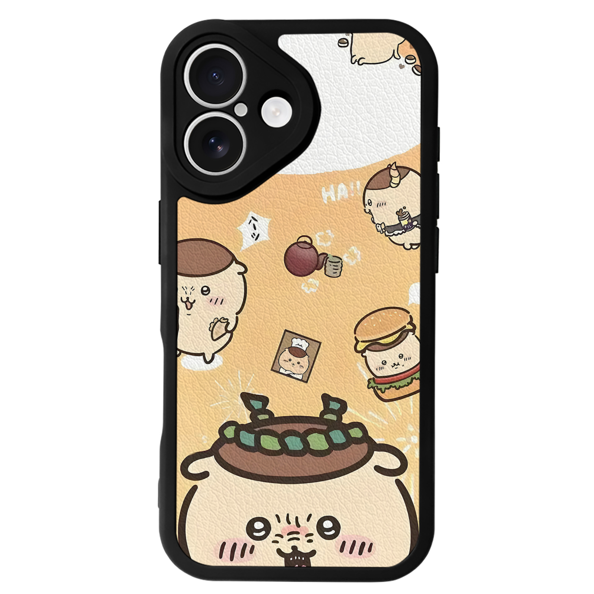 （画像用） ちいかわ Chii-kawa 【iPhone 16シリーズ対応】シリコンスマホケース（レザー調） 材質：シリコン